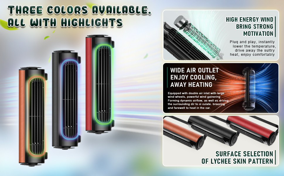 USB Car Seat Cooling Fan