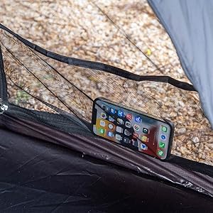 STOVEHUT Black Lightweight Shelter with Two Tarp Poles and Two Tent Poles