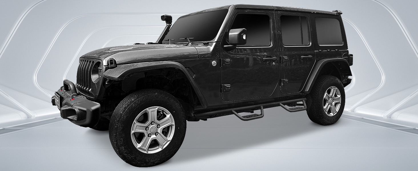 Running Boards for 2018 2019 2020 2021 2022 2023 2024 Jeep Wrangler JL 4 Doors