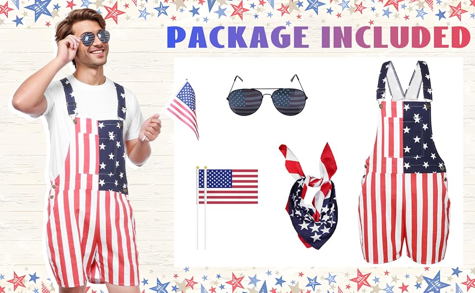 US FLAG OVER ALLS オーバーオール 国旗 アメリカ Amazon.com: Yahenda 2 Pcs American Flag Overalls for Men