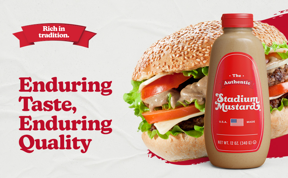 The Authentic Stadium Mustard. From Cleveland's Famed