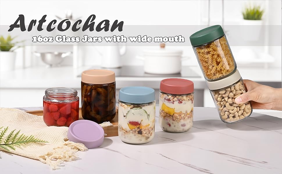 overnight oats containers with lids