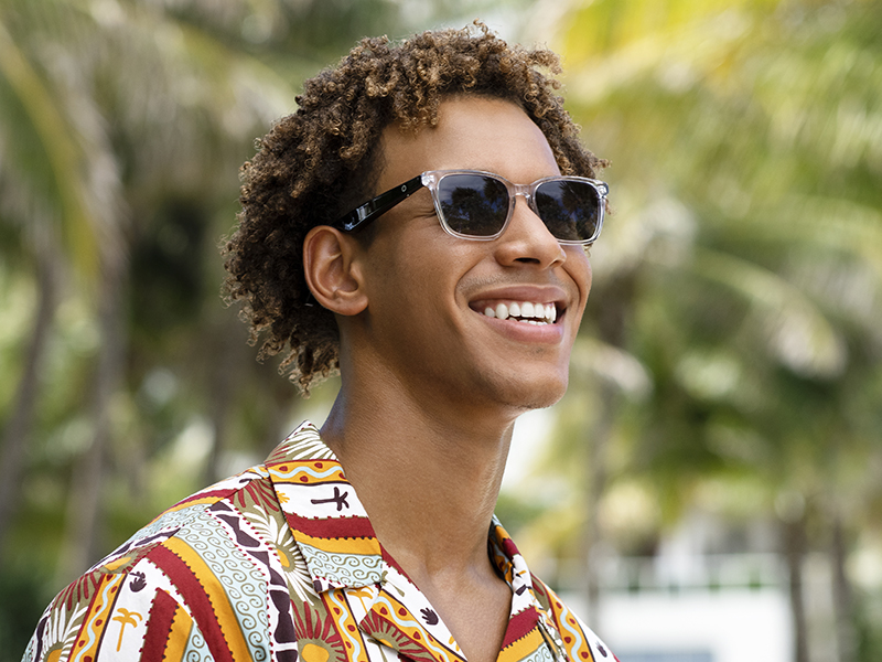 Lucyd Smart Sunglasses | Eclipse Model | Bluetooth Audio Glasses - Men & Women | Open Ear Noise Canceling Wireless Mics |4 Speakers | Voice Assistants Compatible | Narrow Size 19 Lucyd Lyte Eclipse Bluetooth Audio Sunglasses Unisex