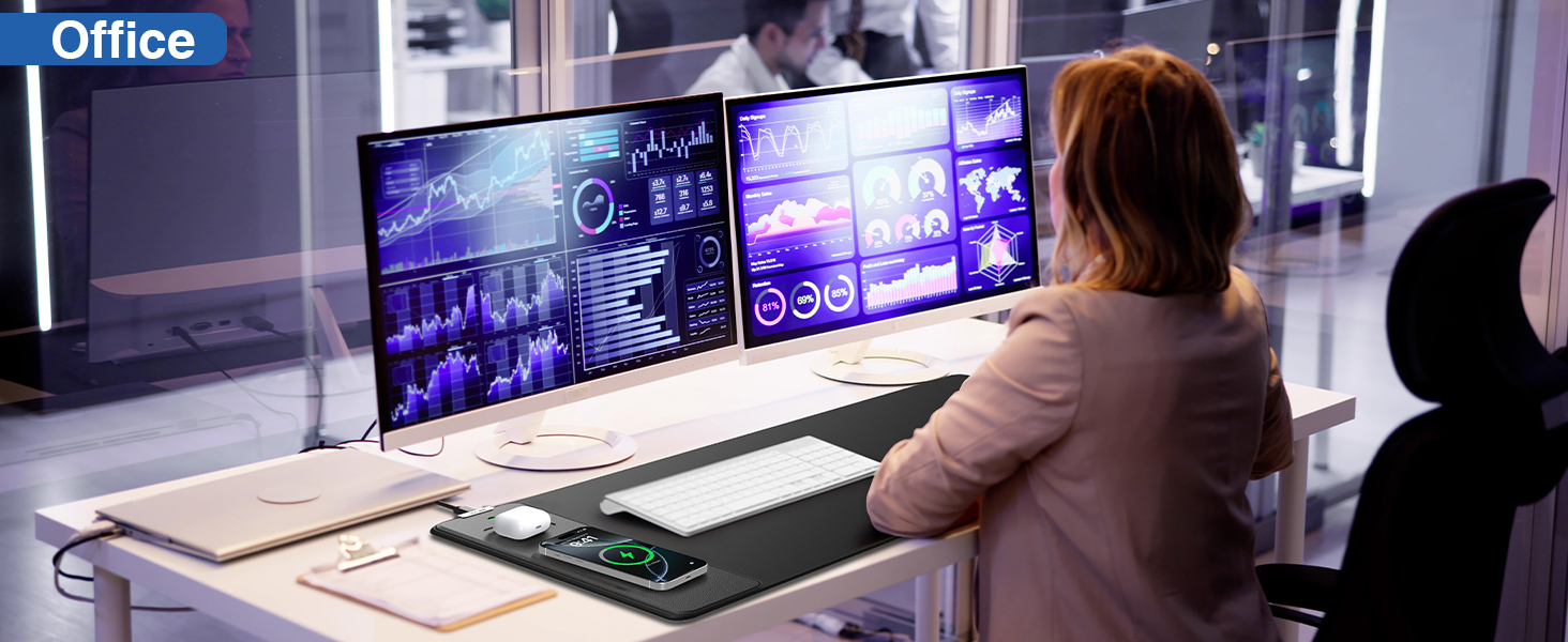 wireless charging mouse pad