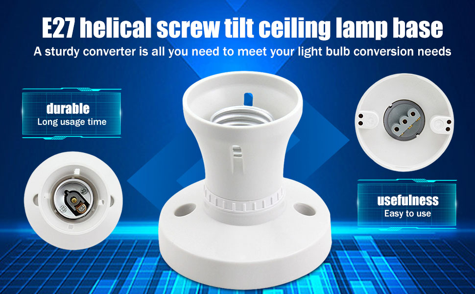 E27 Light Bulb Holder,Screw Light Bulb Socket Holder,E27 Lamp Base