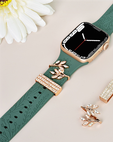 Engraved Bands with Charms