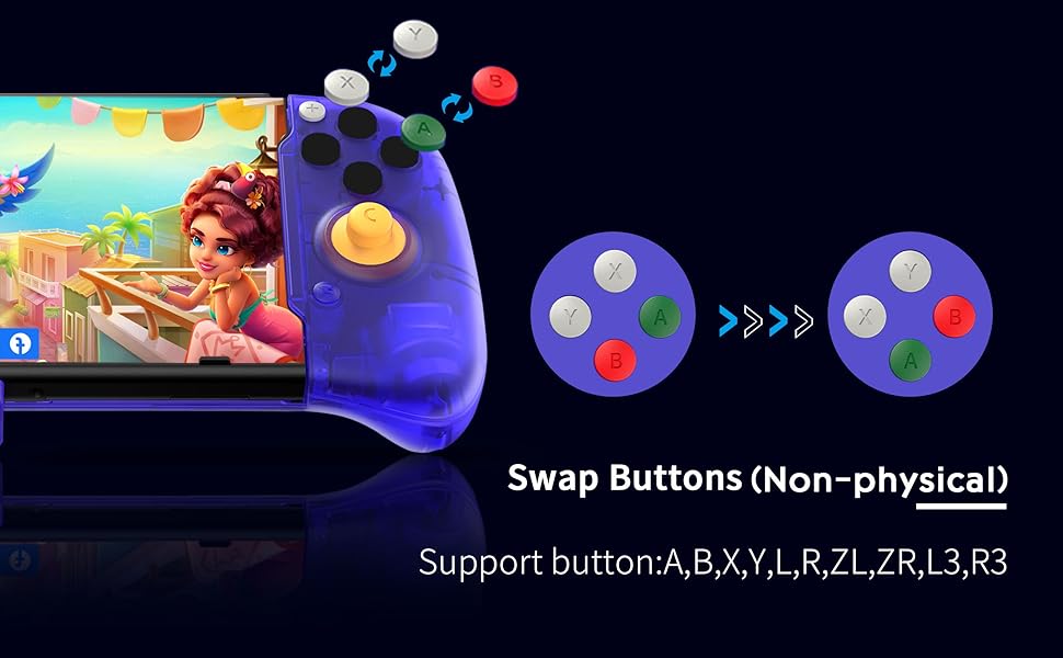 RetroFlag Switch Handheld Controller,Switch Split Pad Pro