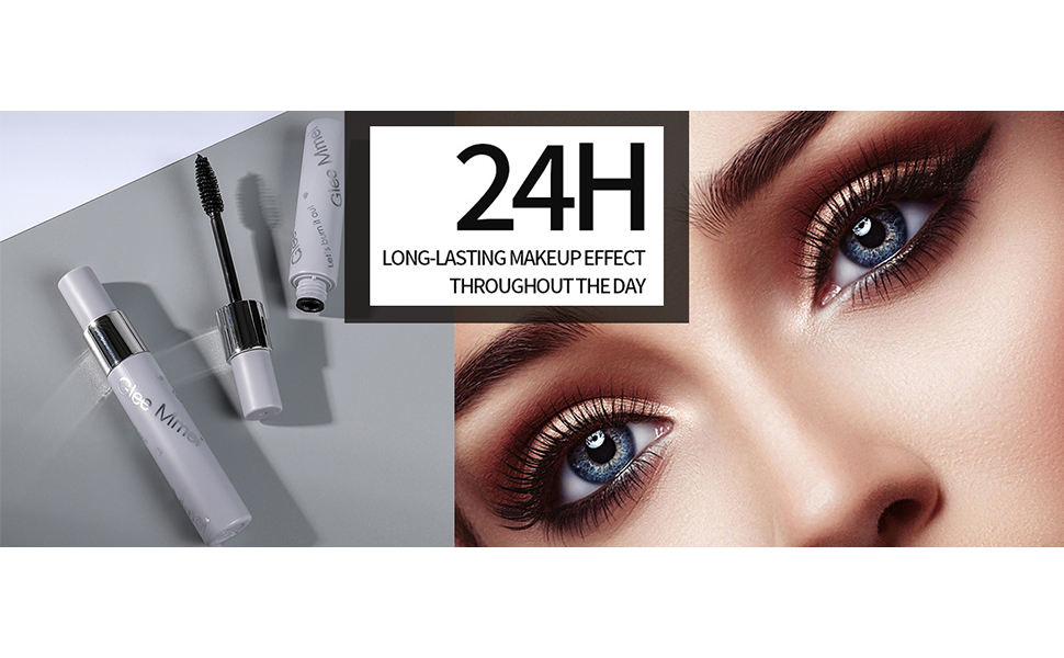 KASTWAVE 2 in 1 Silk Fiber Lash Mascara, Natural Waterproof Smudge-proof, Lengthening and Thickening Effect, Liquid Lash Extensions, No Clumping, Lasting All Day (0.35 oz) 10 2 in 1 Mascara Waterproof & Smudge-Proof