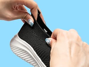 Shoes, White, Lightweight, Black, Nurse Shoes, Lace-less, Athletic Shoes, Exercise, Skechers, Walking, Lace-less Shoes, Indoor Use, Office Worker, Non-stuffy