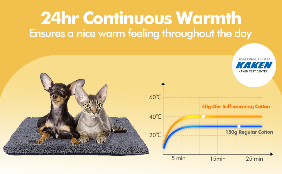 Self Heating Cat Bed Warm Self Heating Cat Mat Pet Pad Heated Cat Bed Blanket for indoor outdoor