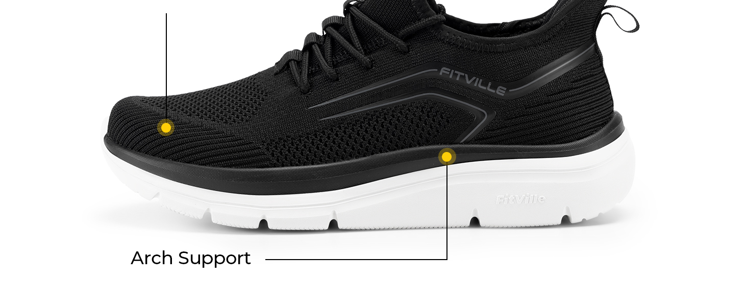 comfort support platform man running shoes, extra wide non slip trainers for men