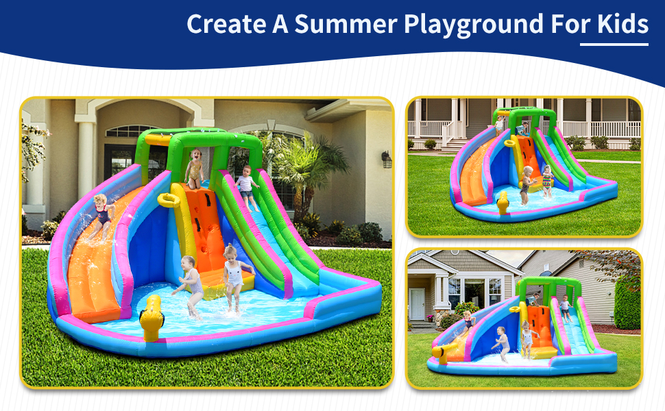 inflatable water slide