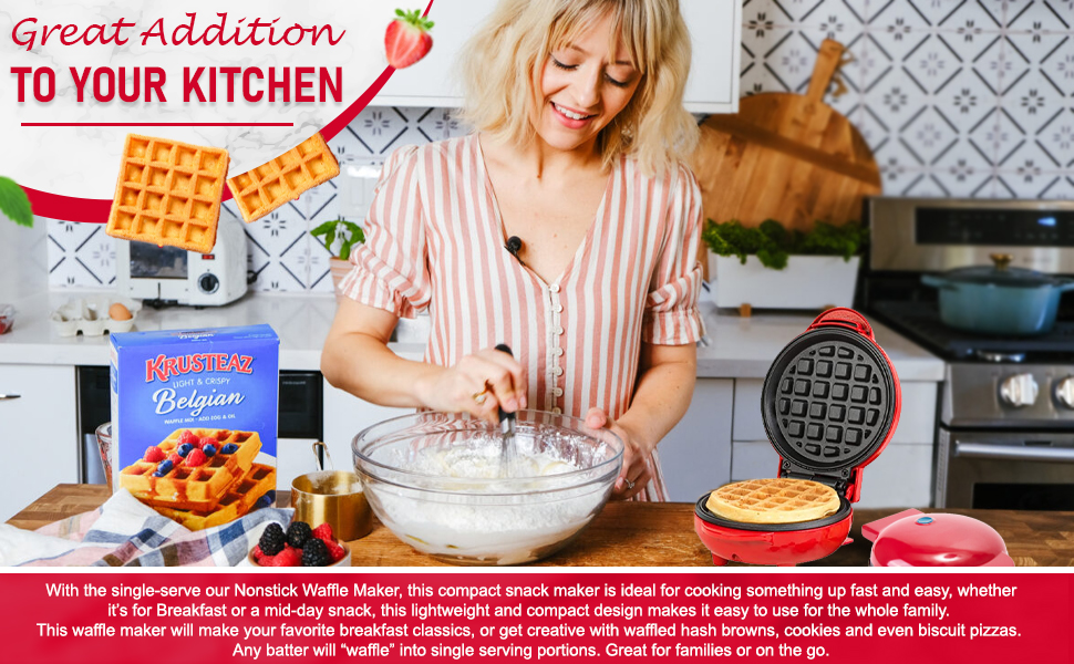 3-in-1 Mini Waffle Maker