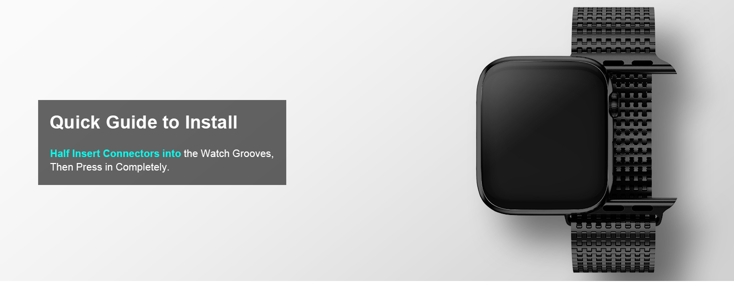 Fullmosa Compatible Apple Watch Straps 41mm 40mm 38mm, Stainless Steel