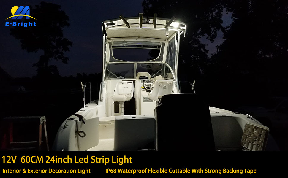 YM EBright Car Led Strip Lights Cuttable Underwater Marine