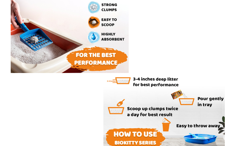 BioKitty Clumping Cat Litter, Highly Absorbent Natural Mineral