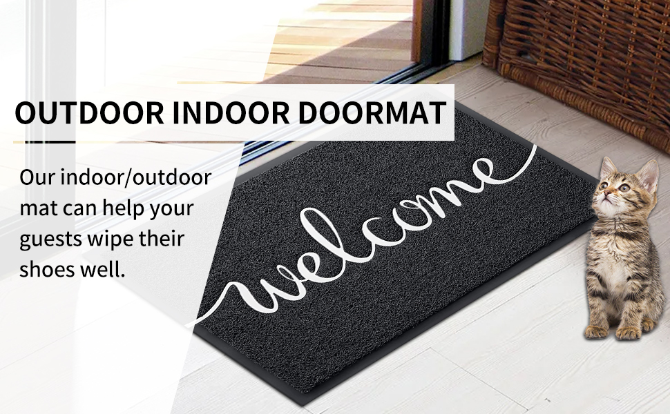 Fireosma Door Mat, Mat Outdoor, Front Door Mat for Outside