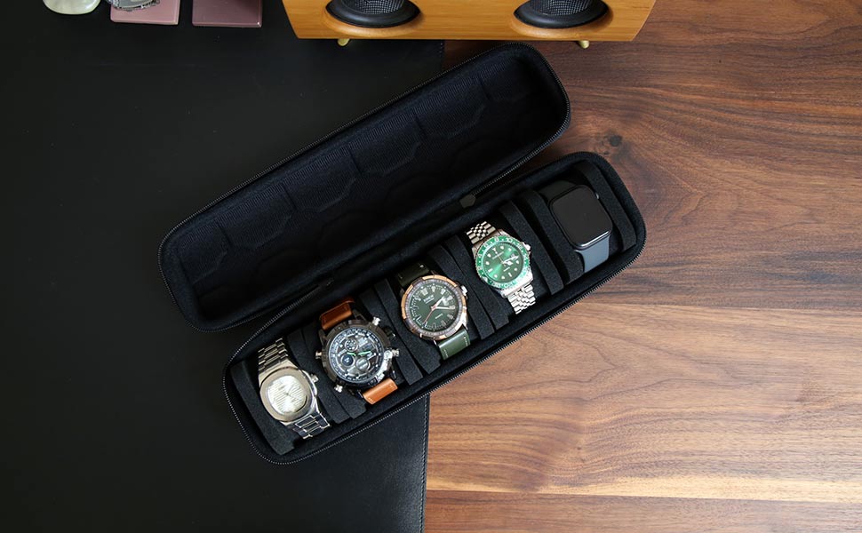 Besforu Watch Travel Case for Men and Women Portable Single