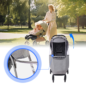 Tiiyee Stroller Rain Cover