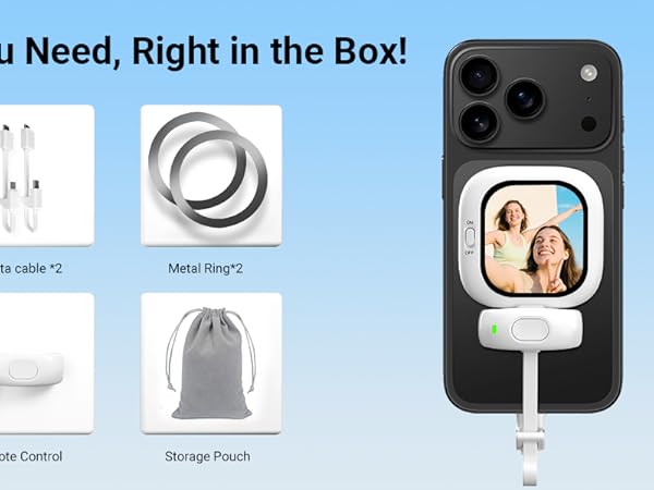 Amazon.co.jp: FOUNIST Vlogmate mini Phone用外カメラ自撮り