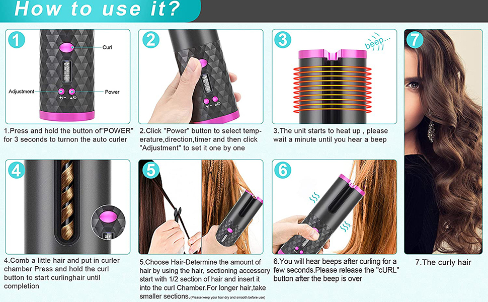 cordless auto curler