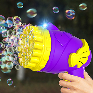 Bubble Machine Gun for Kids age 3 4 5 6 7 8 year old
