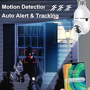 wireless light bulb security camera