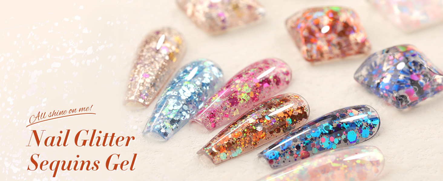 Glitter Sequins Gel Nail Polish
