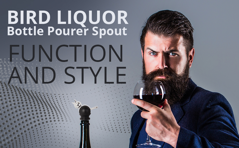 Closable Bird Wine Pourer and Stopper Funny Cute Wine Stopper Widely Applicable