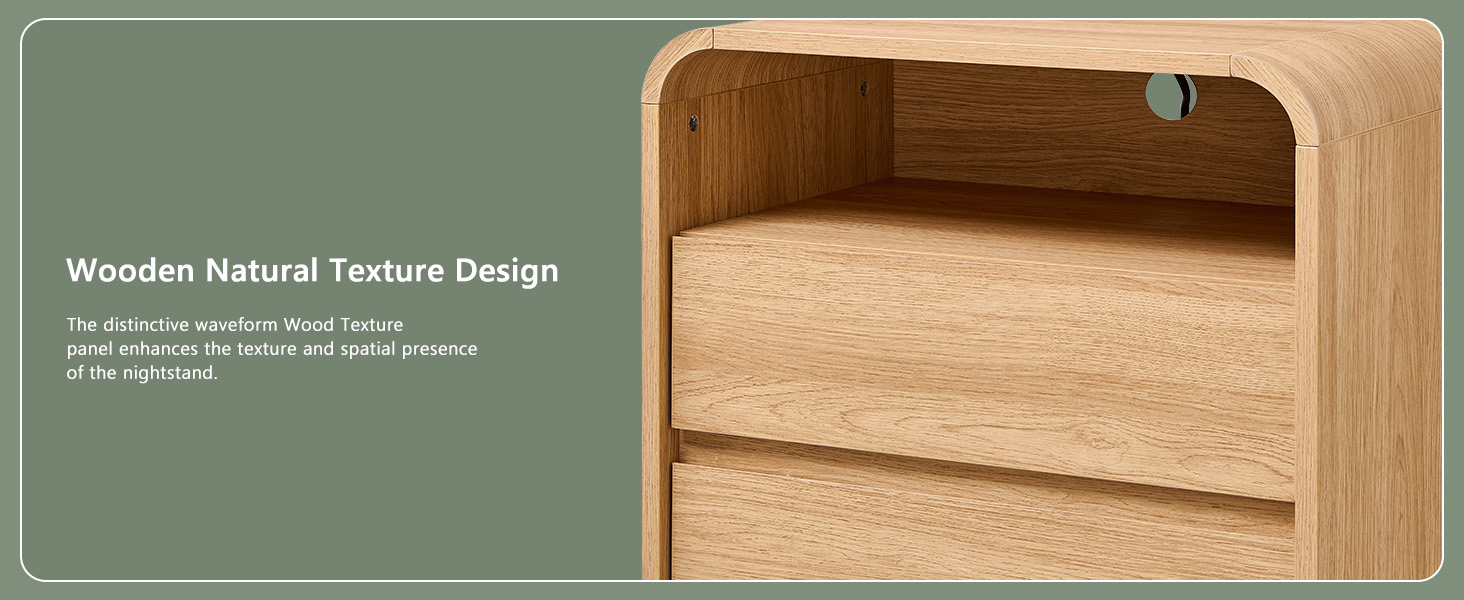 bedside table with drawers