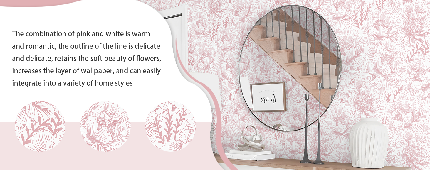 Modern Removable Self Adhesive Waterproof Nursery Wall Paper for Bedroom Bathroom Vinyl Roll