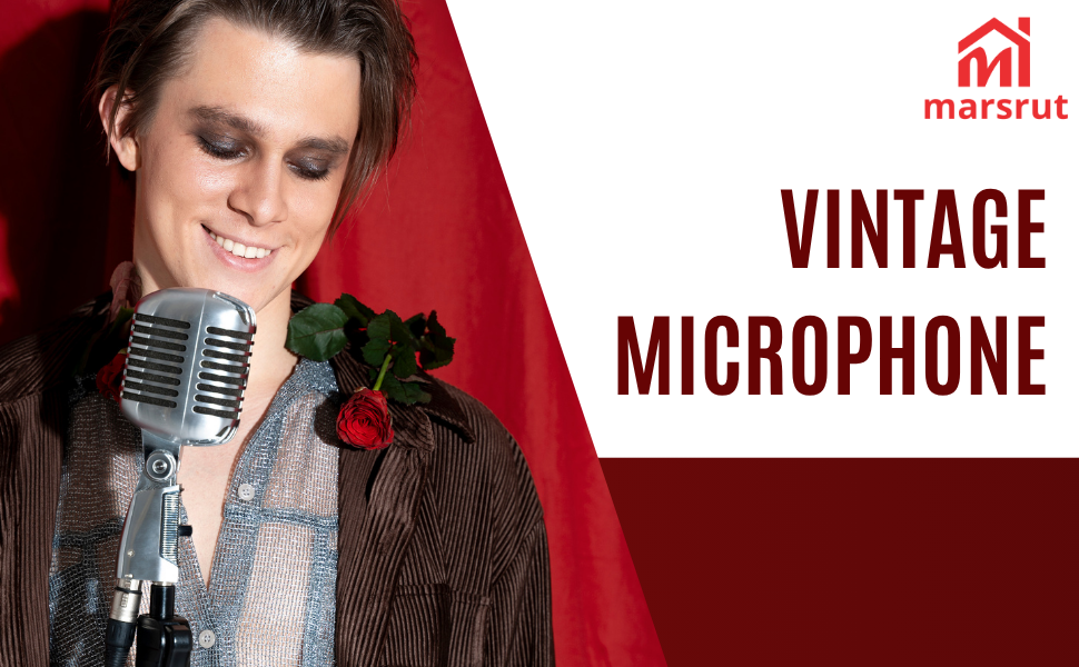 Vintage Retro Old School Microphone