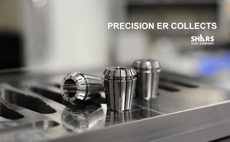 Shars 12 pcs ER32 Precision Collets Set 3/32, 1/8, 3/16, 1/4, 5/16, 11/