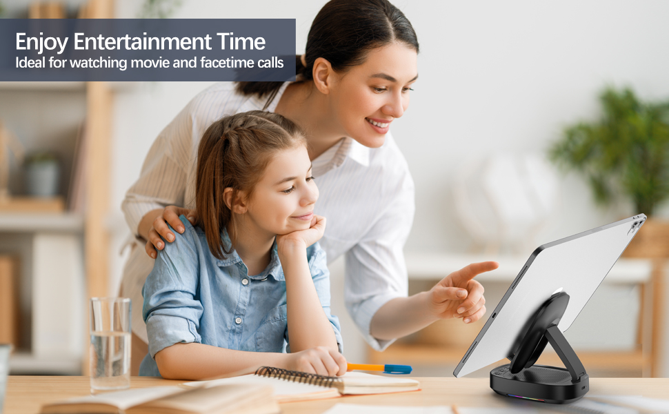 phone stand with speaker