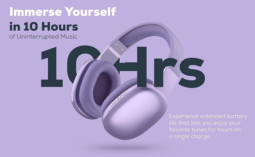 Long Battery Life, 10 Hour Battery Life, Rechargeable Battery, Fast Charging Type-C Cable