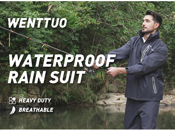 Amazon.com: WENTTUO Men's Rain Gear Waterproof Golf Rain