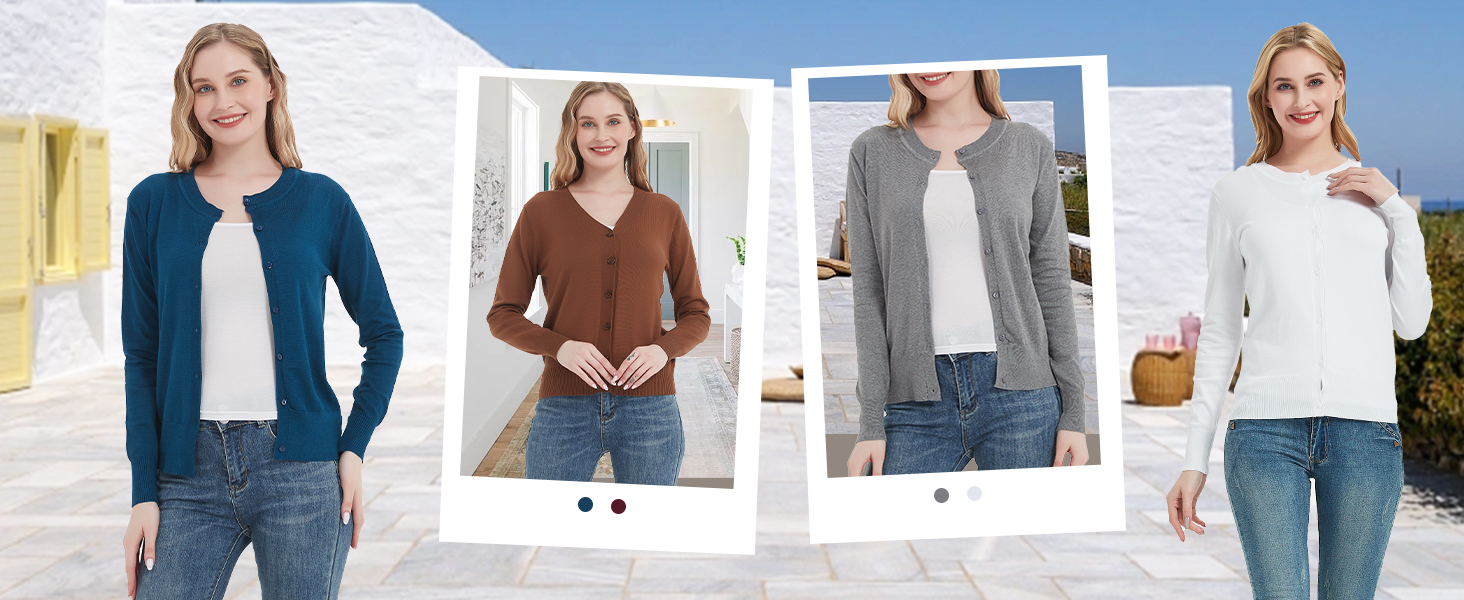 Long Sleeve Cardigan Sweater