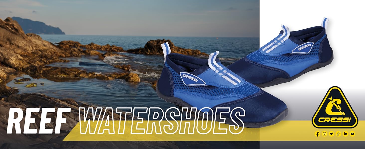 Cressi Reef unisex swimming beach shoes for adults