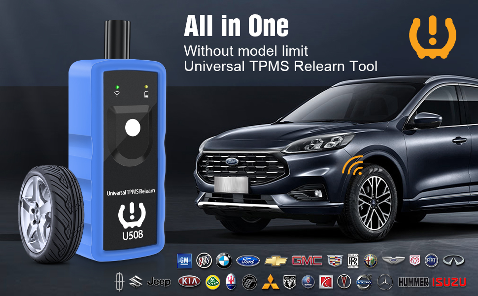 TPMS Reset Tool Auto Tire Pressure Monitor Sensor Relearn Activation