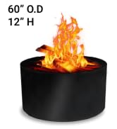 FEBTECH Fire Rings for Outdoors Heavy Duty – Fire Pit Ring 60