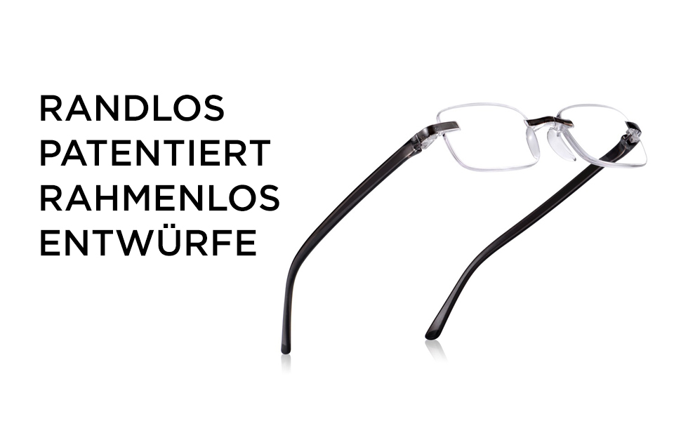 brille ohne rahmen lesen nahaufnahme leser sonne leser federscharnier qualität vergrößerung