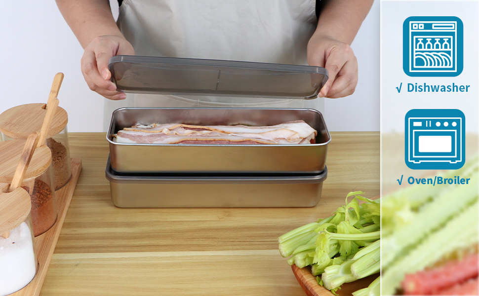 bacon containers for refrigerator