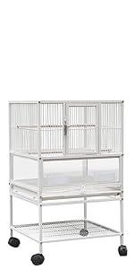 Amazon | Yokolo 鳥かご 鳥ケージ 中小型インコ用 鍛鉄製 大きい 鳥