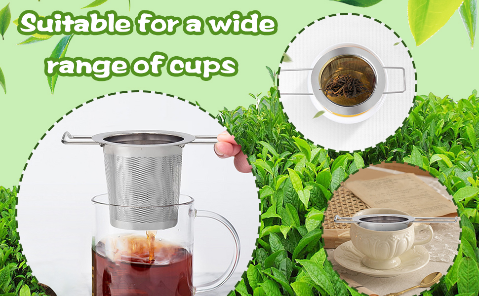 SKENGWEL Tea Strainer Tea Filter, 304 Stainless Steel Tea Strainer for