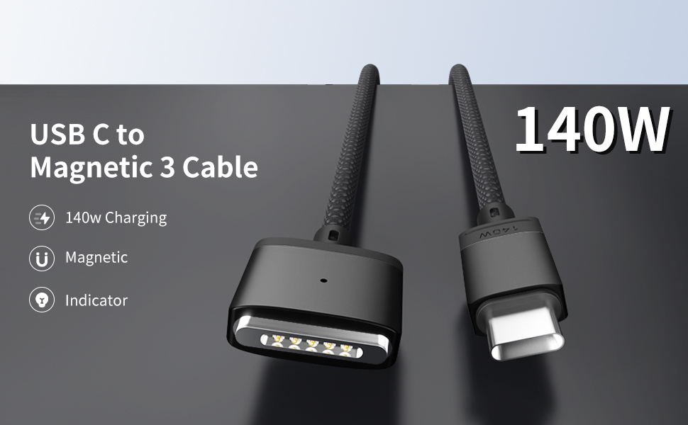 Tciogrxp 140W 3 to USBC Cable, Safe