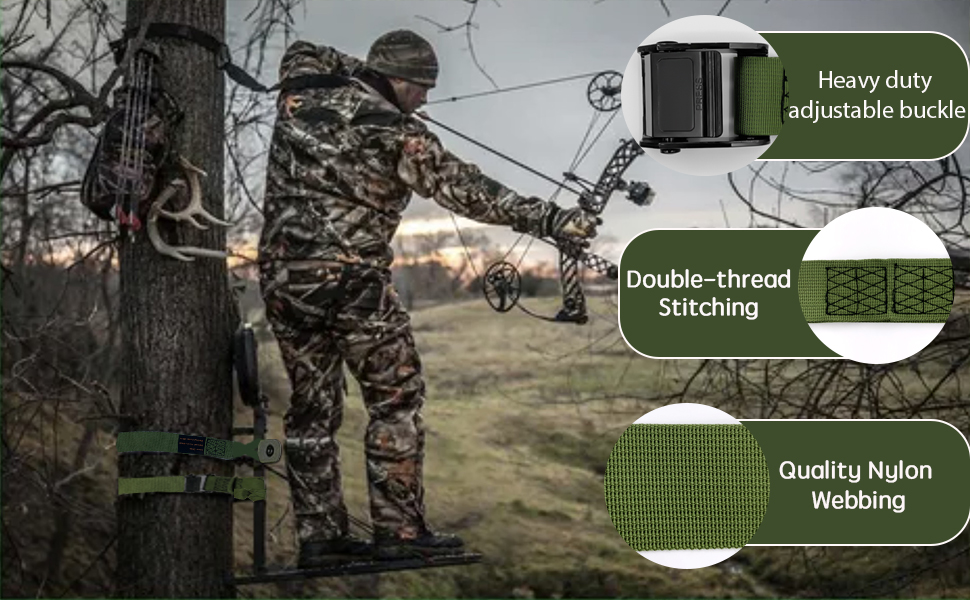 Hunting Climbing Stick Replacement Straps Heavy Duty Tree