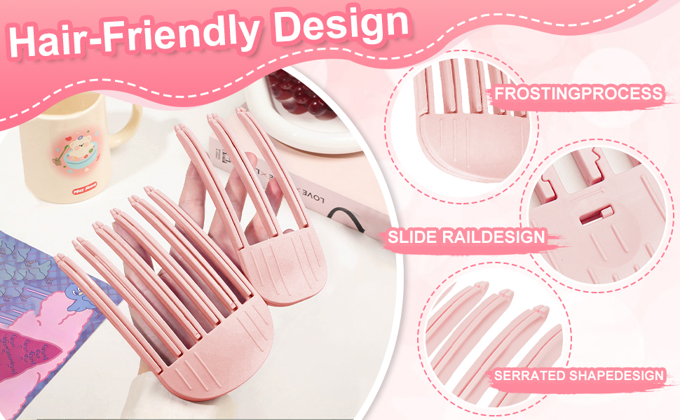 Hair Volume Clips for Fluffy Bangs, Wind Shaping Comb for Men and Women