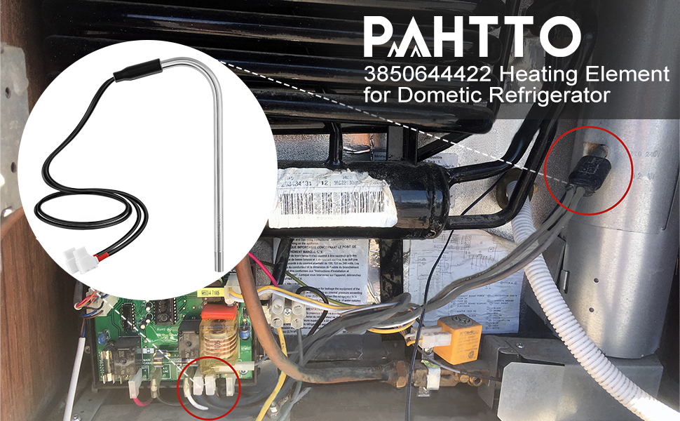 PAHTTO Replacement Heating Element 3850644422 for Dometic Refrigerator