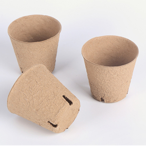peat pots with drainage holes