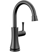 DELTA FAUCET 1920-BL-DST Traditional Beverage Faucet, Matte Black
